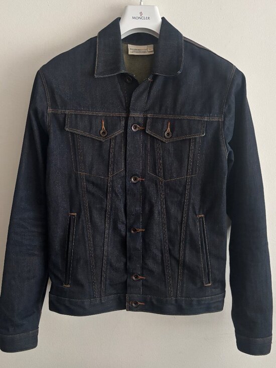 Raleigh Denim Other - $800 Raleigh USA Cone Mills White Oak Blue/ Indigo Raw Denim Jacket- Small